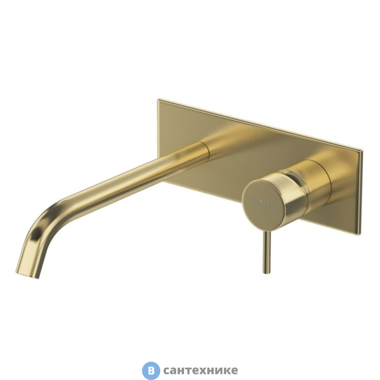 Смеситель Cezares LEAF-BLI1-L-SR для раковины встраиваемый, однорычажный, Sunrise