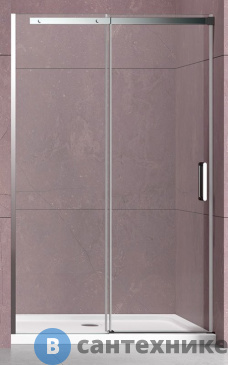 картинка Душевая дверь Vincea Dice VDS-4D160CL, 1600, хром, стекло прозрачное