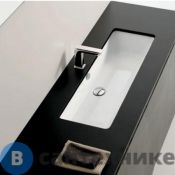Раковина Artceram WASHBASINS GEA встраиваемая снизу 90х33 см, без отв под смеситель, без крепежа, белый (GEL002 01 00)