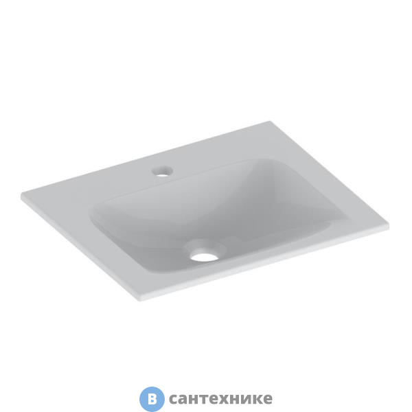 Умывальник Keuco PLAN керамический, для смесителя на 1 отверстие, 465x17x383 мм, белый (32930314601)