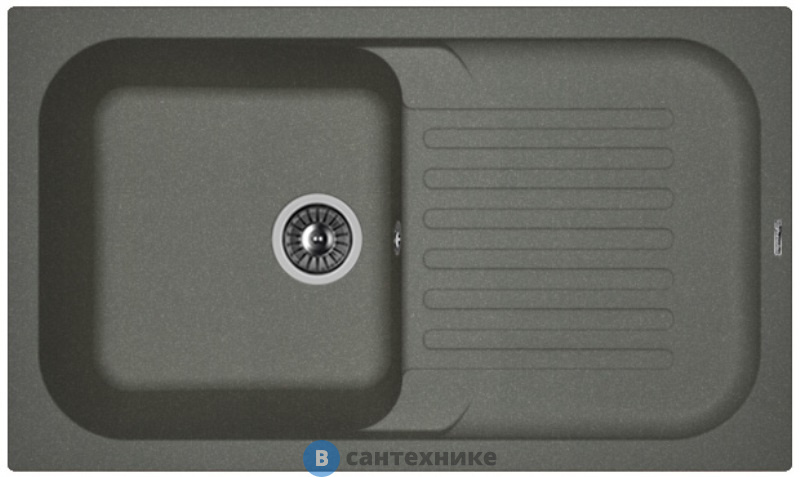 Кухонная мойка FLORENTINA Арона 860, чёрный FG (20.225.D0860.102)