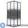 картинка Душевое ограждение Niagara Eco NG-1008-14Q BLACK (80х80х190) квадрат, раздвижное, черный, стекло мозаика