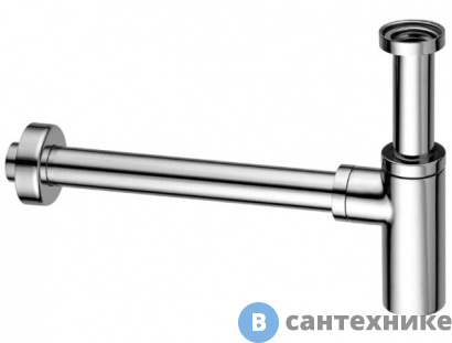 картинка Сифон Paffoni ZACC240CR круглый с подключением 1' 1/4