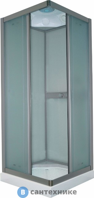 Душевая кабина Parly FQ811 (80*80*210) низ. поддон 10 см., квадрат, матовое стекло