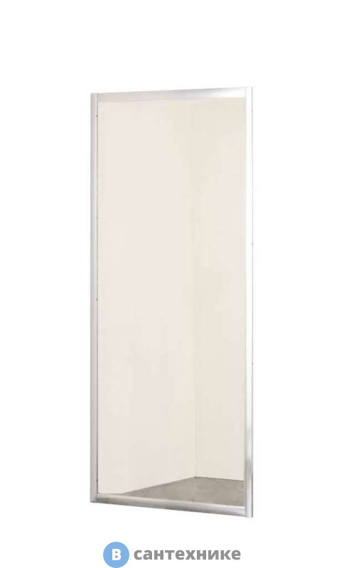 Боковая панель Taliente TA-08-1CP, прозр. стекло 6 мм, хром профиль 80*195 см