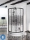 картинка Душевое ограждение МОНОМАХ ДУ  90/180 МЗ BL с поддоном