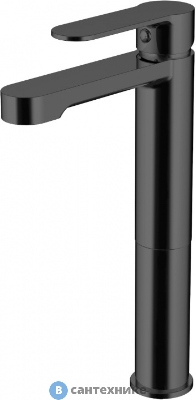 Смеситель Aquanet Passion AF300-11B для умывальника высокий, черн. мат. (243294)