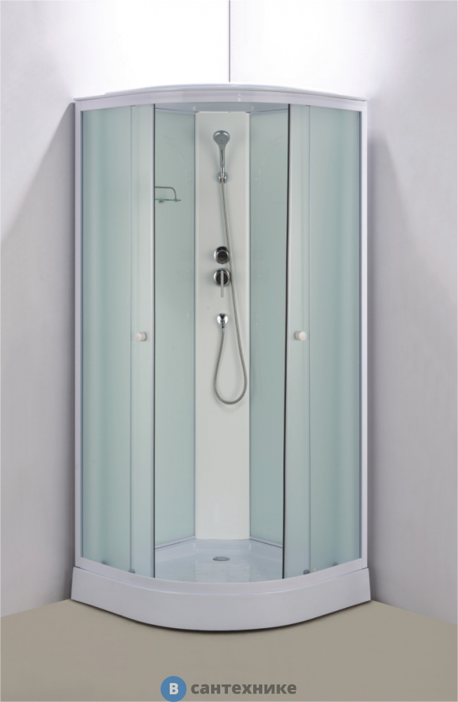 Душевая кабина Loranto CS-881ED13TM/W-90 900x900x2150 поддон 14 см