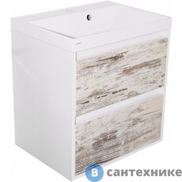 картинка Тумба Mixline АВРОРА-60 МАТРИКС подвесная под умывальни Classik-60 (535111)