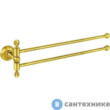 картинка Полотенцедержатель Cezares APHRODITE-TD09-03/24-M двойной, поворотный, золото