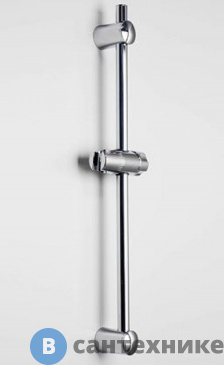 картинка Стойка для душа WasserKRAFT A007 57 см нержавеющая сталь, хромоникелевое покрытие, ABS-пластик