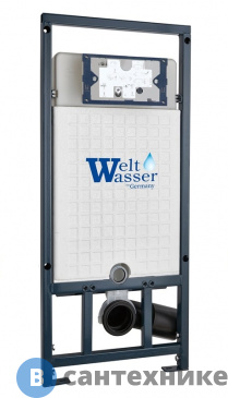 картинка Инсталляция WELTWASSER WW MARBERG 507 RD WT для унитаза, круглая кнопка