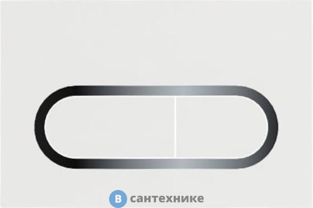 Кнопка смыва Ravak Chrome белая X01455