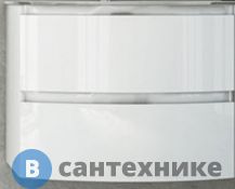 Тумба под раковину Cezares VAGUE 44220 с двумя выдвижными ящиками, Bianco lucido, 69x52x55