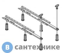 Опорная рама Mauersberger 5301000005 экстра-широкая, для ванны размером от 1810*810 мм до 2000*900 мм, регулировка по высоте 125 - 195 мм, 8 регулируемых по высоте передвижных ножек, 2 уплотнительные планки для краев ванны