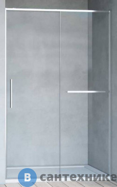 картинка Душевая дверь Vincea Slim Soft VDS-1SS130CL, 1300, хром, стекло прозрачное