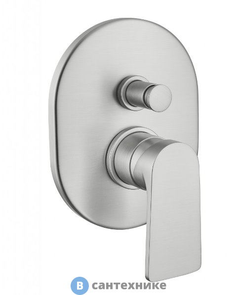 Смеситель Cezares LAGOS-VDIM-01 встраиваемый, однорычажный для душа с переключателем на 2 выхода, хром