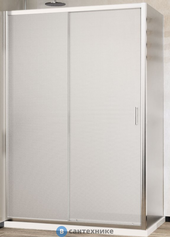 Душевой уголок Vincea City VSR-5CT9012MT, 1200*900, хром, стекло текстурное, без поддона