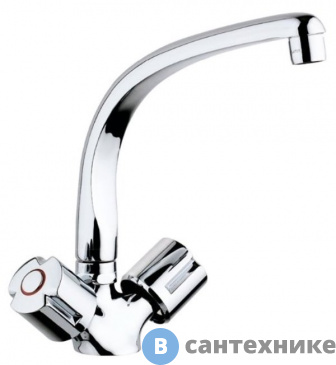 картинка Смеситель Paini 10CR571FFQLMKM Tevere для кухни, хром