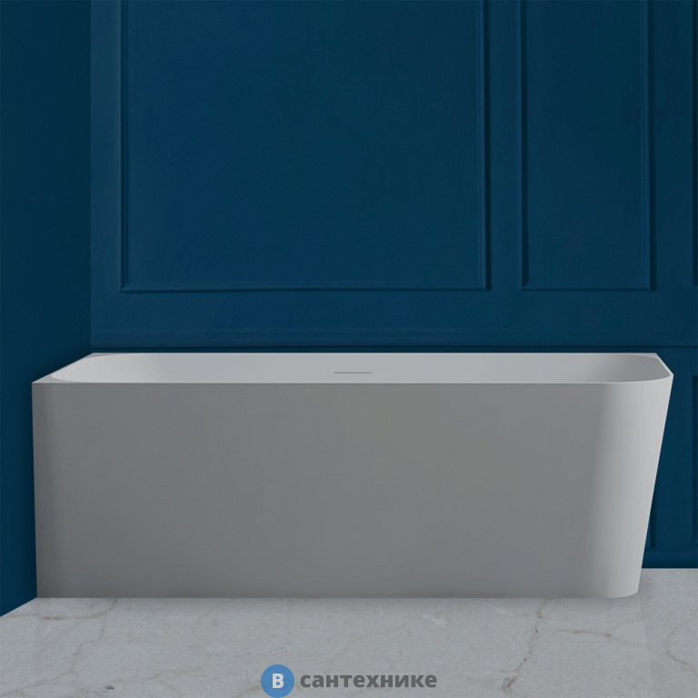 Ванна ABBER Stein AS9621-1.7 L 170*75 из искусственного камня, белая матовая