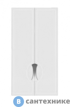 картинка Шкаф Ирлен ЛОТОС 60 навесной 2 двери, белый (141477)