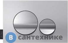 Клавиша смыва Jacob Delafon E20859-CP-MTC круглый дизайн (матовый хром/глянцевый хром)