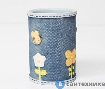 картинка Стакан для зубных щеток WasserKRAFT Lossa K-3428 полирезин