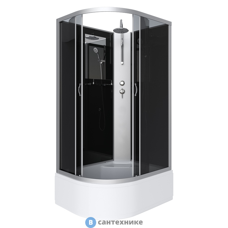 Душевая кабина Niagara NG-2510-14RBKT (1200х800х2150) высокий поддон, стекло тонированное