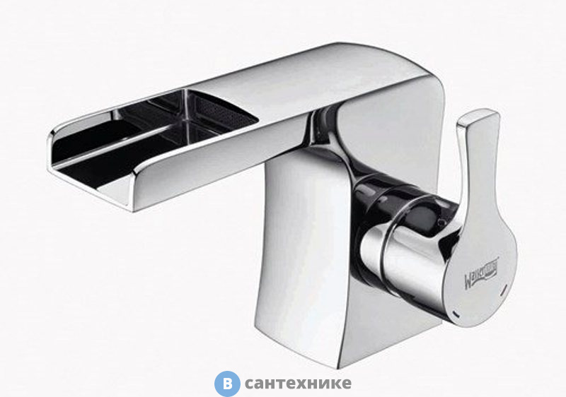 Смеситель WasserKRAFT Berkel 4869 каскадный для раковины латунь, хромоникелевое покрытие