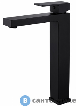 картинка Смеситель ABBER Daheim AF8211B для раковины, чёрный матовый