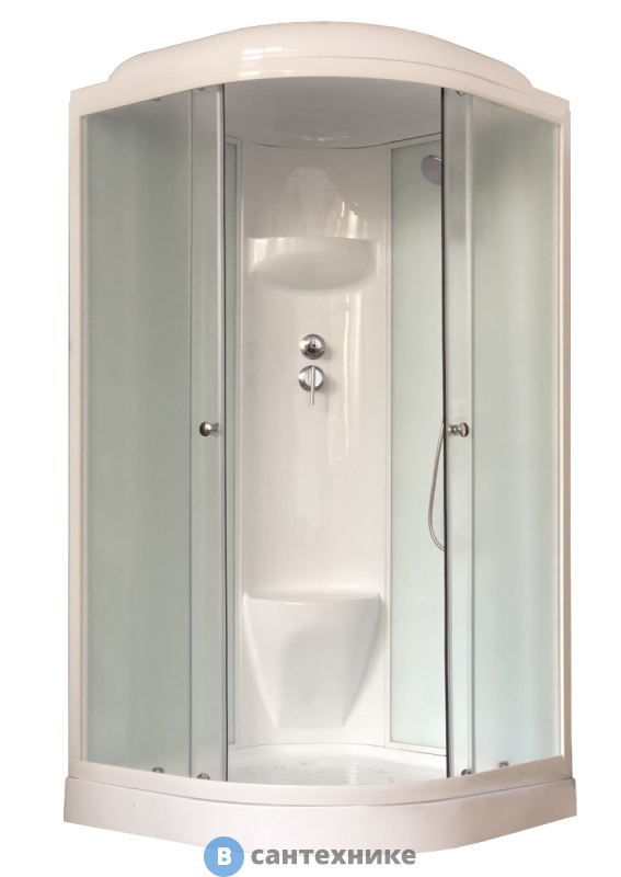 Душевая кабина Royal Bath RB 100HK6-WC 1000x1000x2170 (белое/матовое)