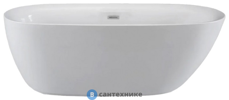 Акриловая ванна Cerutti COMO 170x75 со сливом-переливом (CT7386)