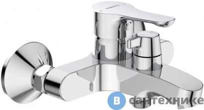 картинка Смеситель Vidima WAVE BA416AA для ванны и душа (хром)