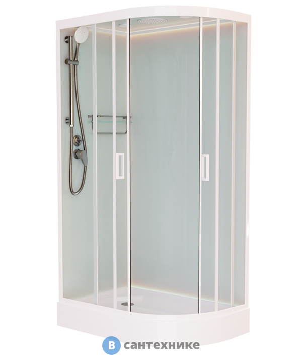 Душевая кабина Frank F412L White левосторонняя