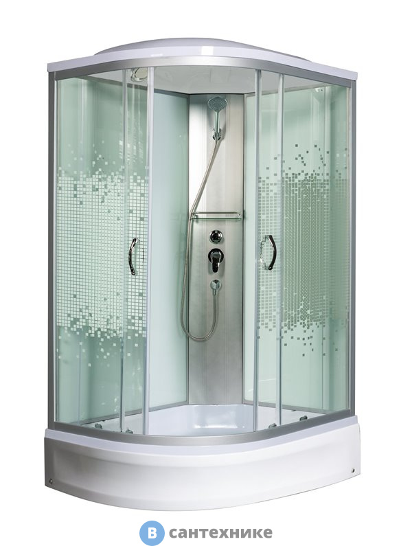 Душевая кабина МОНОМАХ 120/80/24 МЗ R 1200*800*2100, асимметричная (10000005826)