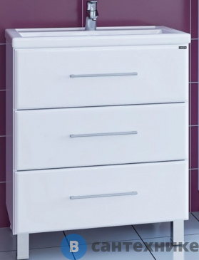 картинка Тумба под раковину СанТа Омега-70 3 ящ. напол. (Ум. Фостер 70) (207039)