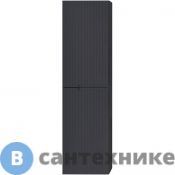 Пенал Cezares DUET DUET-1500-2A-SC-GR-P подвесной с двумя распашными дверцами с доводчиками, с двумя полками, универсальный, Grafito, 400x300x1500