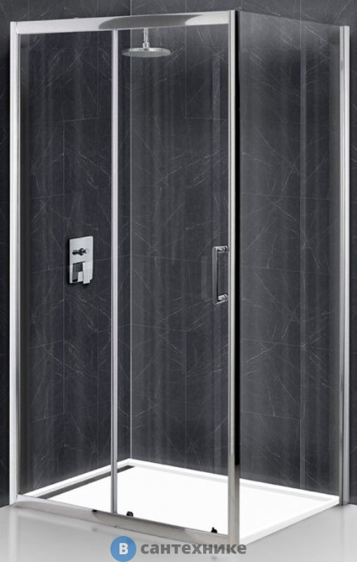 Душевой уголок BelBagno UNO-195-AH-1-120/90-C-Cr 1200x900x1950, без поддона