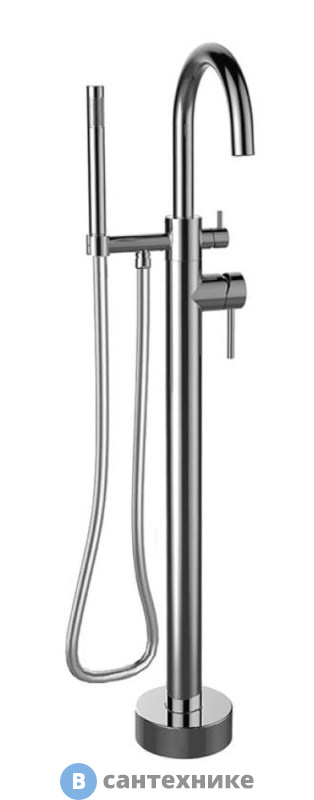 Смеситель Paini 78CR136LM Cox напольная система для ванны, хром