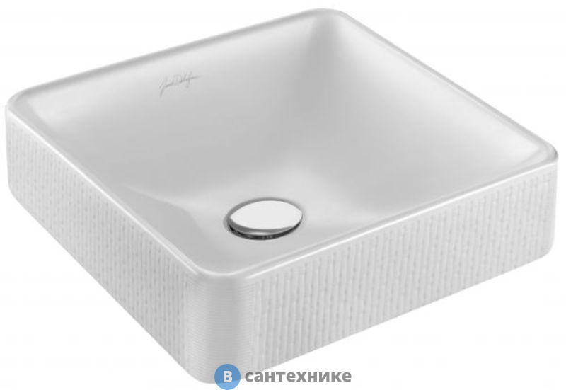 Раковина на столешницу Jacob Delafon VOX EVG102-PT3 с переливом /40х40/ (лозоплетение)