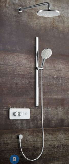 Душевой комплект Black&White U7646 встраиваемый, хром