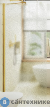 картинка Душевая перегородка в профиле MaybahGlass 1950*790 Стекло 8 мм Сатин (MGD-700-3ш)