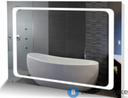 картинка Зеркало Cerutti SPA Пьемонт 80х60 универсальное с LED подсветкой и кнопочным выключателем (CT8944)