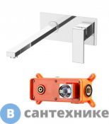Смеситель BelBagno ROMANO ROM-BLM-CRM встраиваемый для раковины, хром