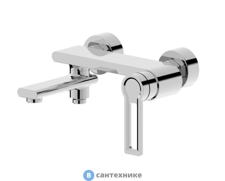 Смеситель Orange Splito M36-100cr однозахватный для ванной/душевой, переключение на душ осуществляется поворотом излива, без аксессуаров