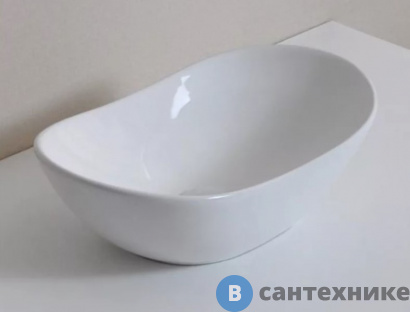 картинка Раковина GID-ceramic N9133 накладная, белый (480х305)