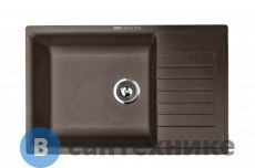 Кухонная мойка RESPECTA Tira RT-78 горький шоколад (RT78.103)