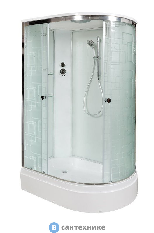 Душевая кабина Deto ЕМ2712 L стандартная (120х80х220 см)
