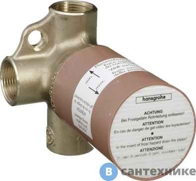 картинка Скрытая часть Hansgrohe 15981180 вентиля Trio Universa