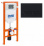Комплект BelBagno 2 в 1 BB002-80/BB012-MR-NERO.M (инсталляция для унитазов BelBagno BB002-80 с кнопкой смыва BB012-MR-NERO.M)